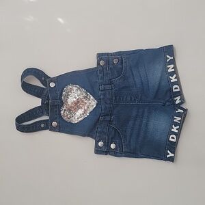 DKNY Denim Overalls, Size 3T
